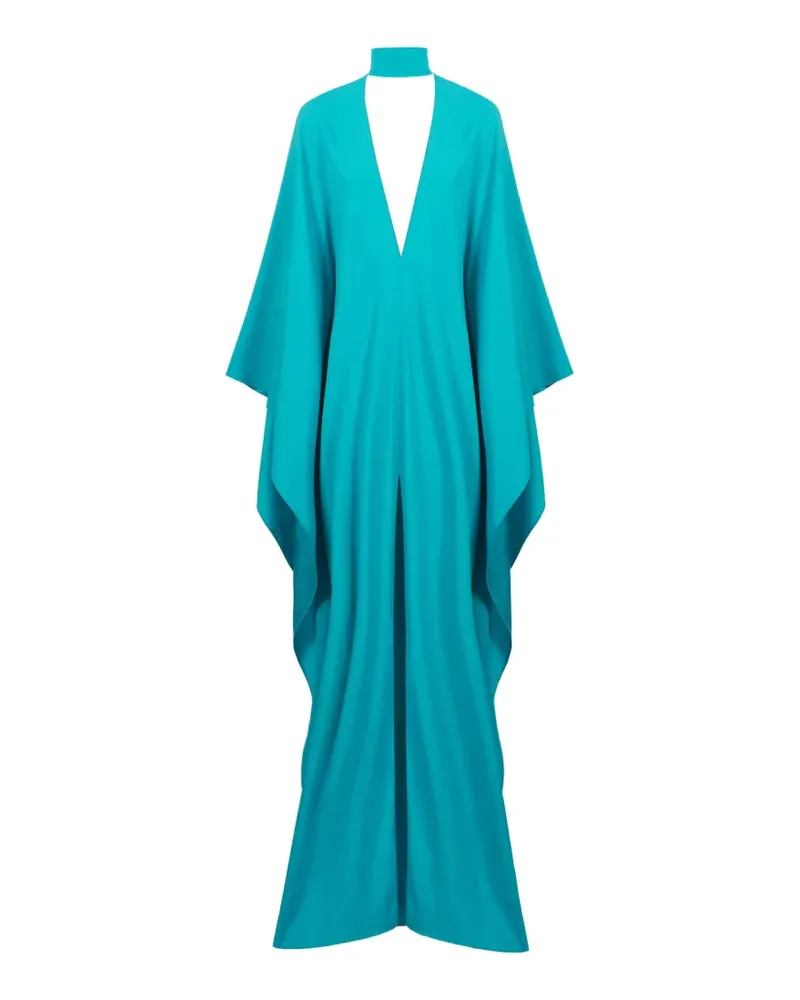 Taller Marmo OOO Maxikleid mit Choker-Kragen - Blau Blau