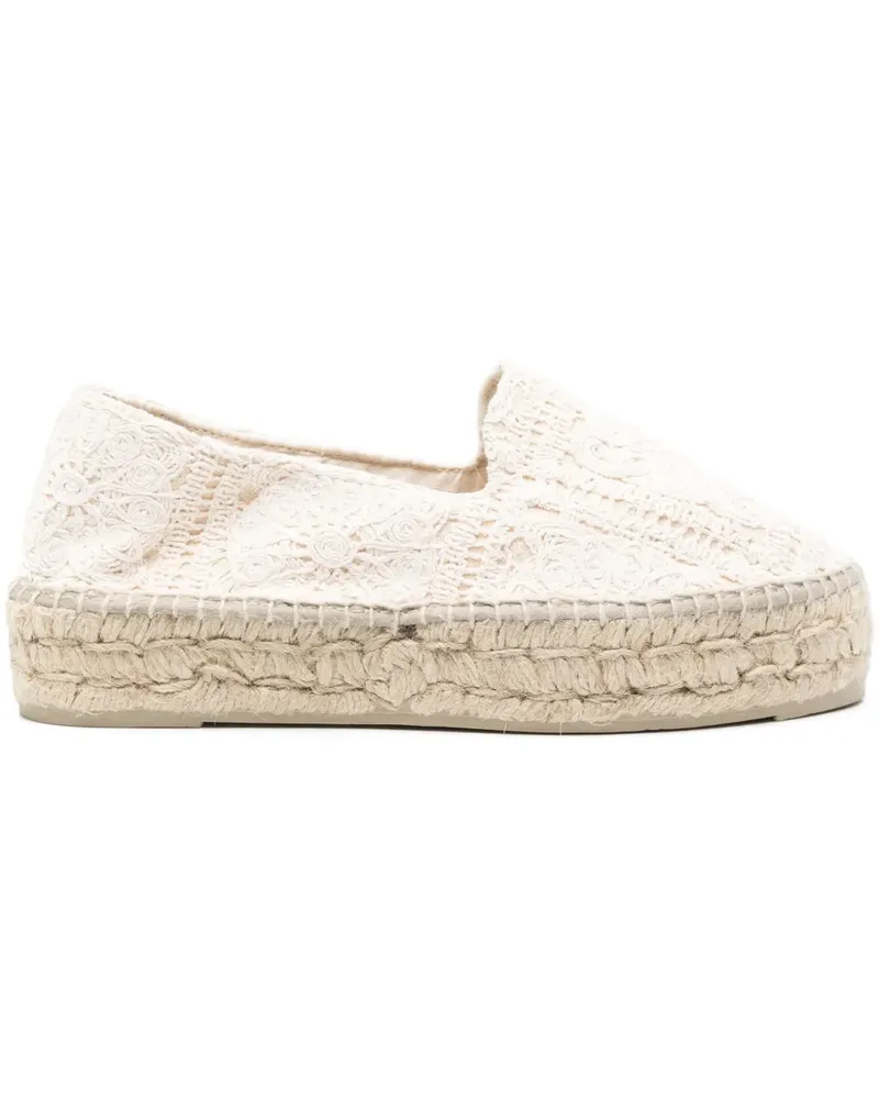 Manebí Gehäkelte Yucatán Espadrilles - Nude Nude