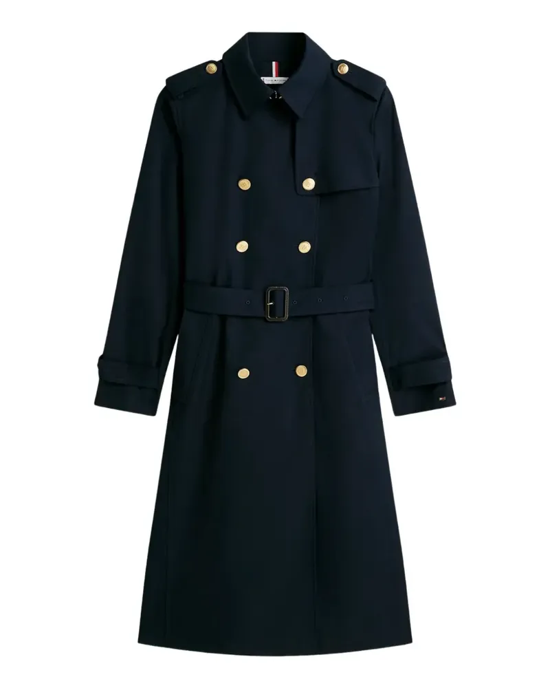 Tommy Hilfiger Mantel mit Gürtel - Blau Blau