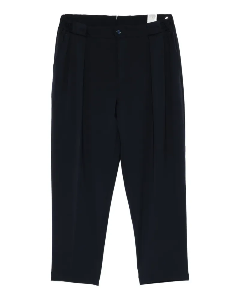 Luigi Bianchi Mantova pleated elasticated-waist trousers - Blau Blau