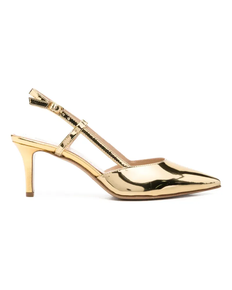 Fabio Rusconi pointed-toe slingback pumps - Gold Gold