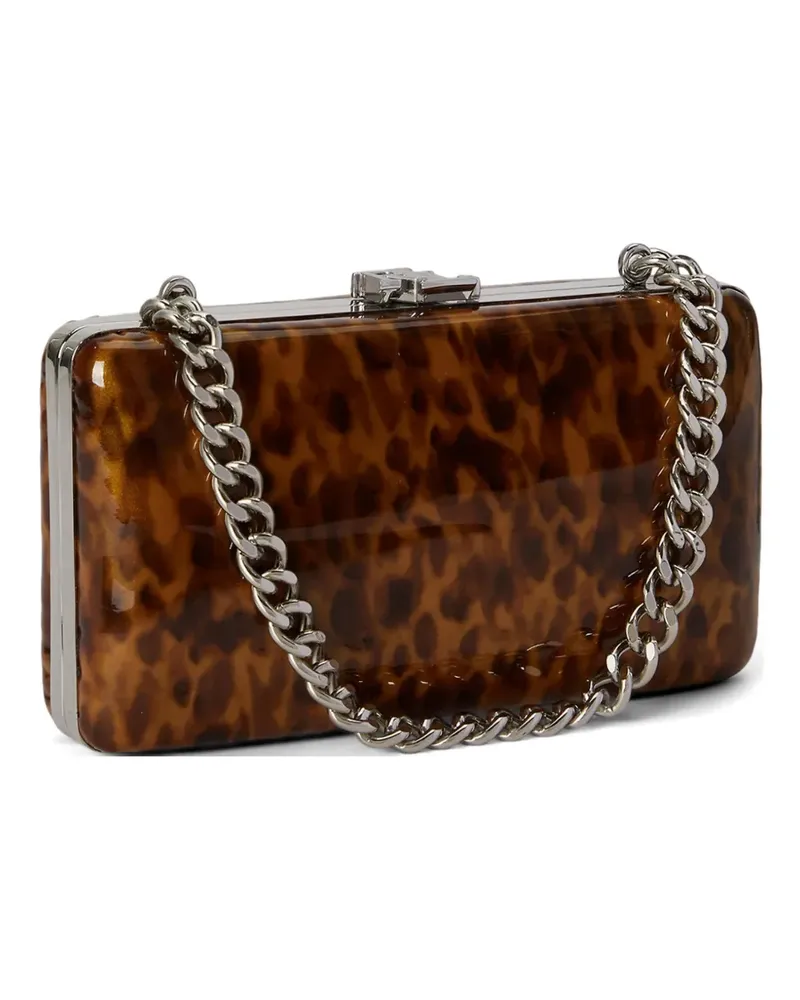 Ralph Lauren Franki Clutch mit Schildpatt-Print - Braun Braun