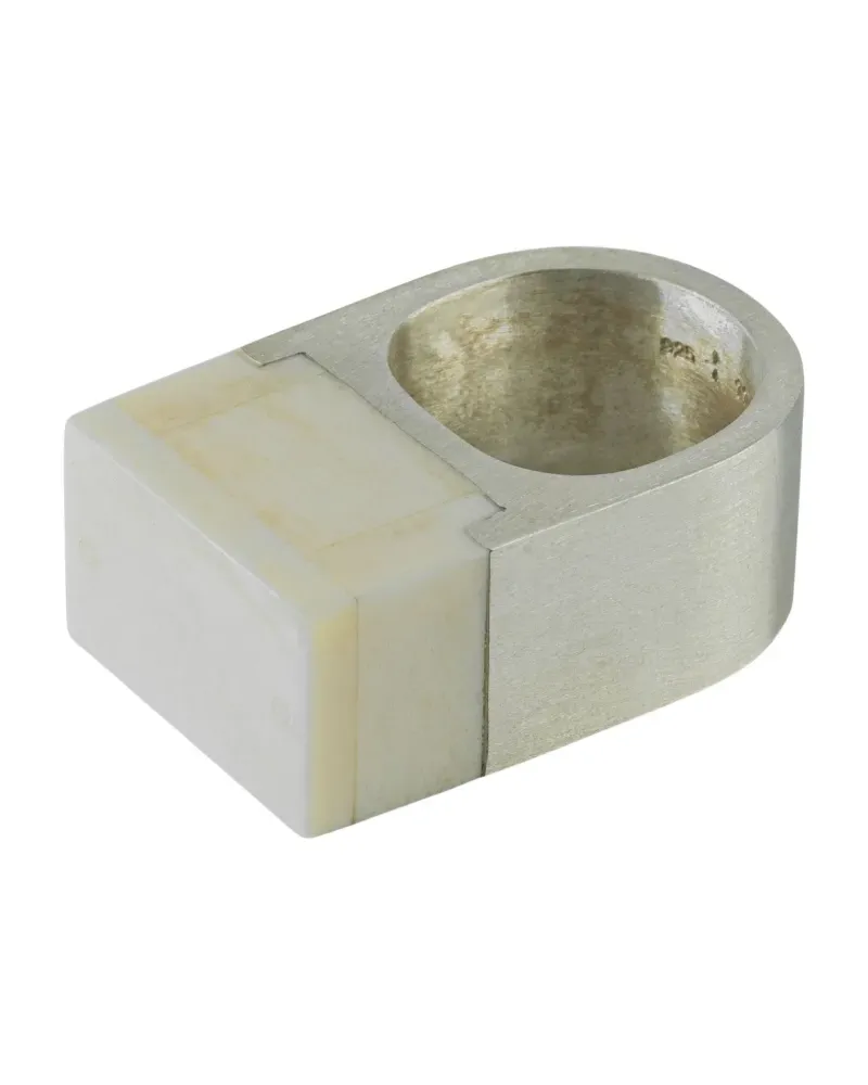 Parts Of Four Plate Ring - Silber Silber