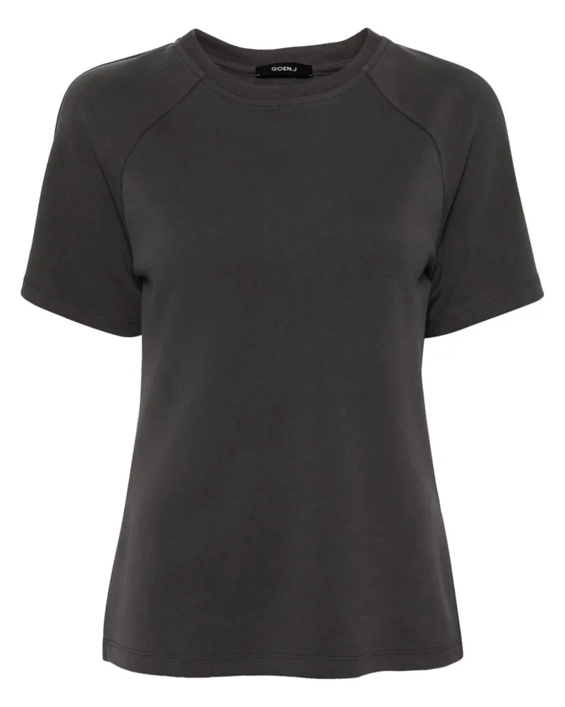 GOEN.J T-Shirt mit Twist-Detail - Grau Grau