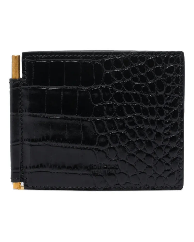 Tom Ford logo wallet - Schwarz Schwarz