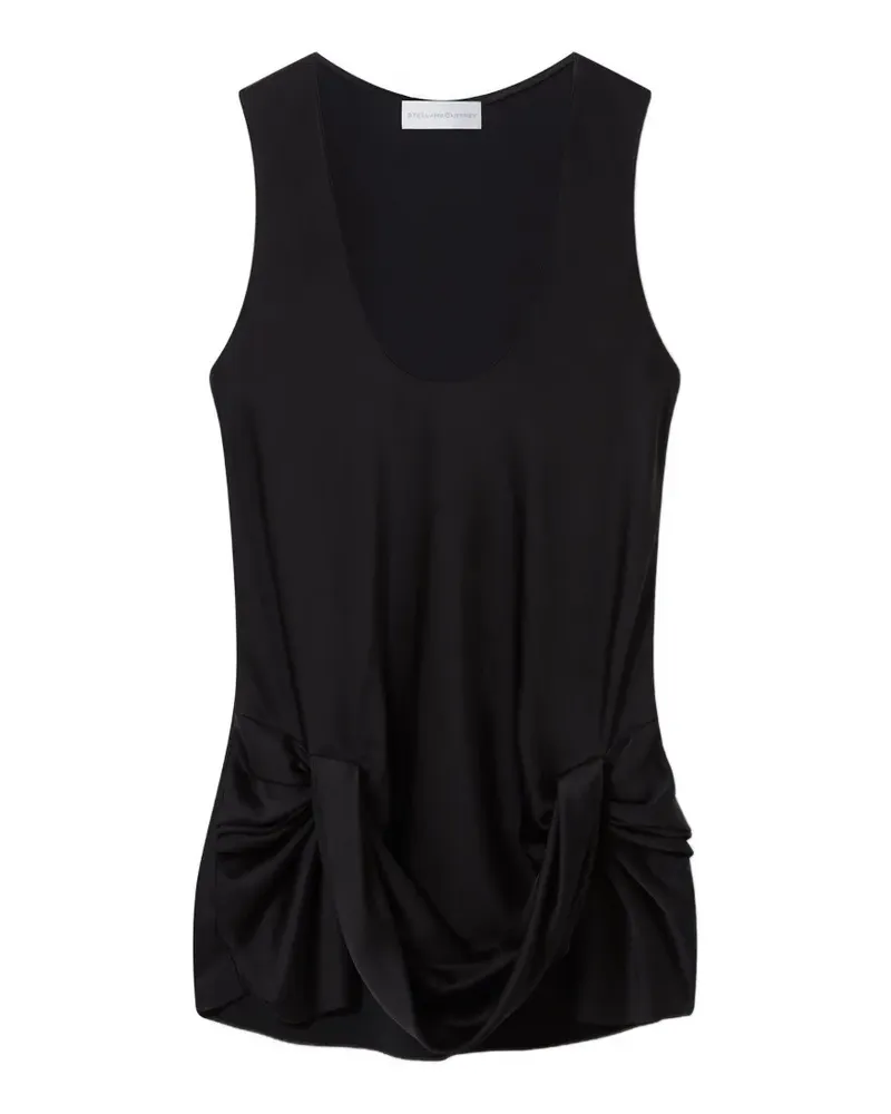 Stella McCartney Drapiertes Top - Schwarz Schwarz