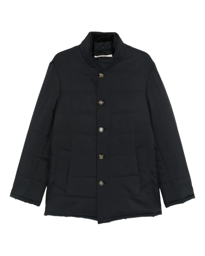 BARBA Gesteppter Mantel mit Knöpfen - Blau Blau