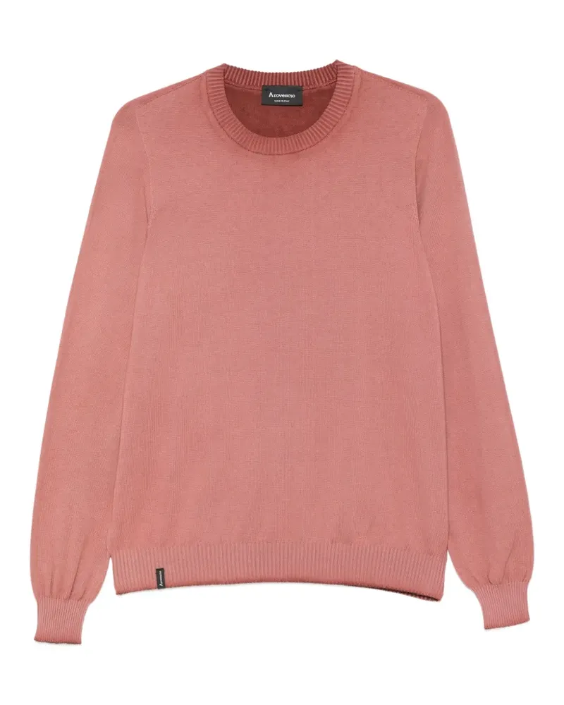 Arovescio crew-neck sweater - Rosa Rosa