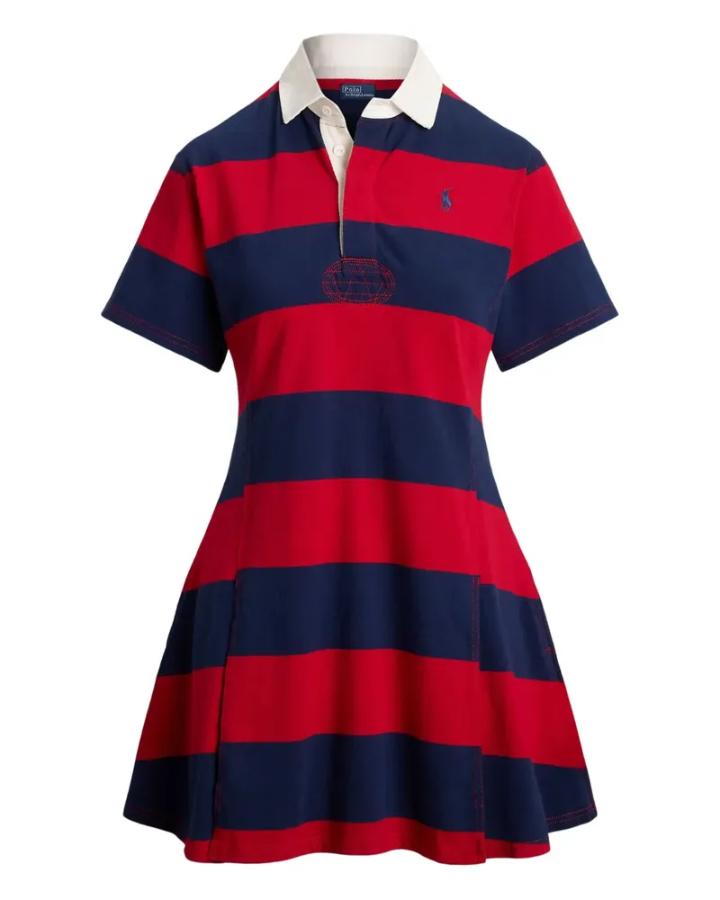 Ralph Lauren Gestreiftes Minikleid - Rot Rot