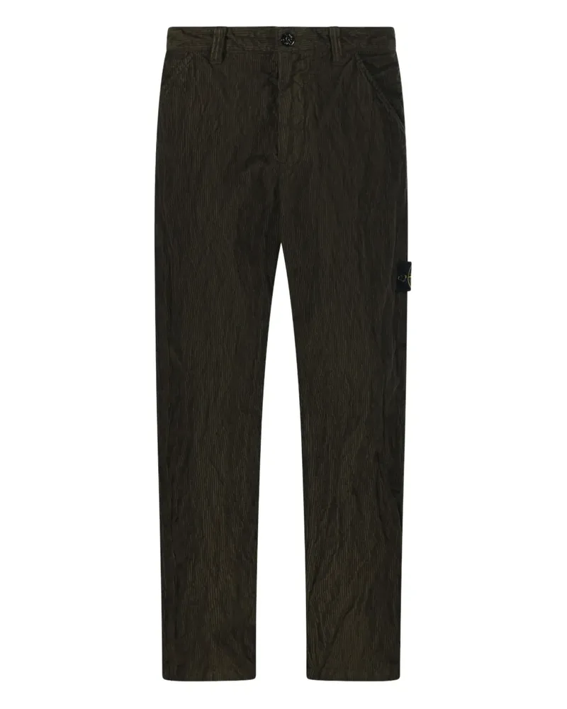 Stone Island Cordhose mit aufgesetzten Taschen - Grün Grün