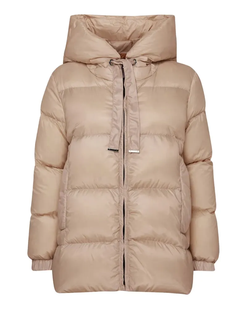 Max Mara Gefütterte Kapuzenjacke - Nude Nude