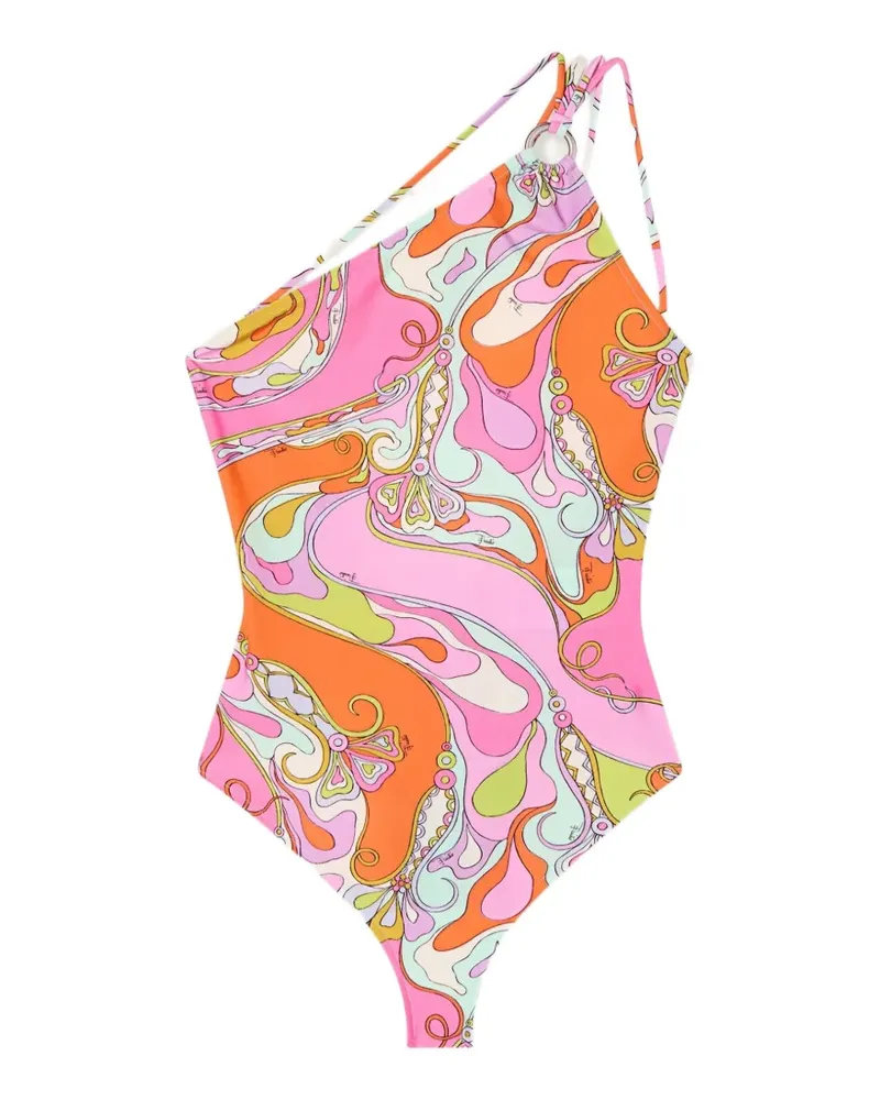 Emilio Pucci Asymmetrischer Badeanzug - Rosa Rosa