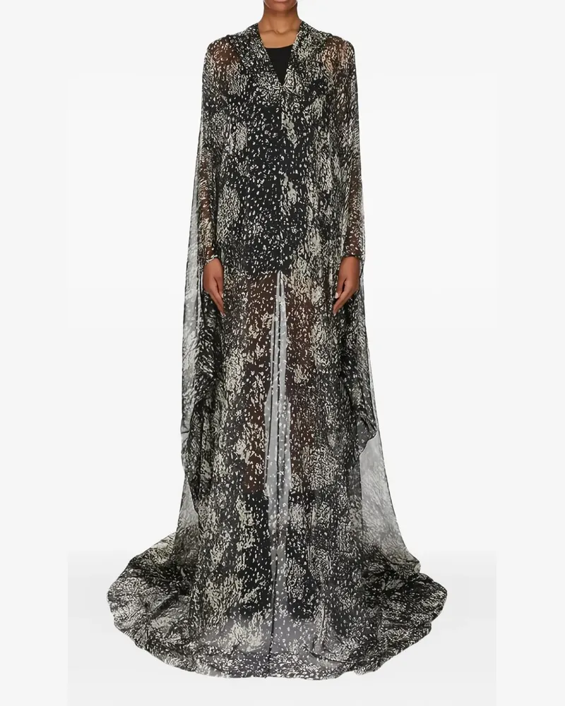 Rick Owens Hollywood Maxikleid - Schwarz Schwarz