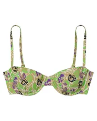 Tory Burch Bikinioberteil mit Print Grün