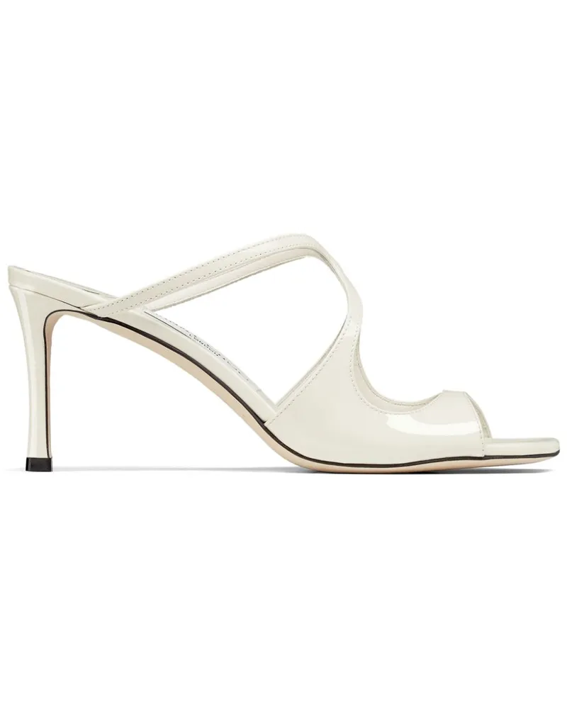 Jimmy Choo Anise Mules 75mm - Weiß Weiß