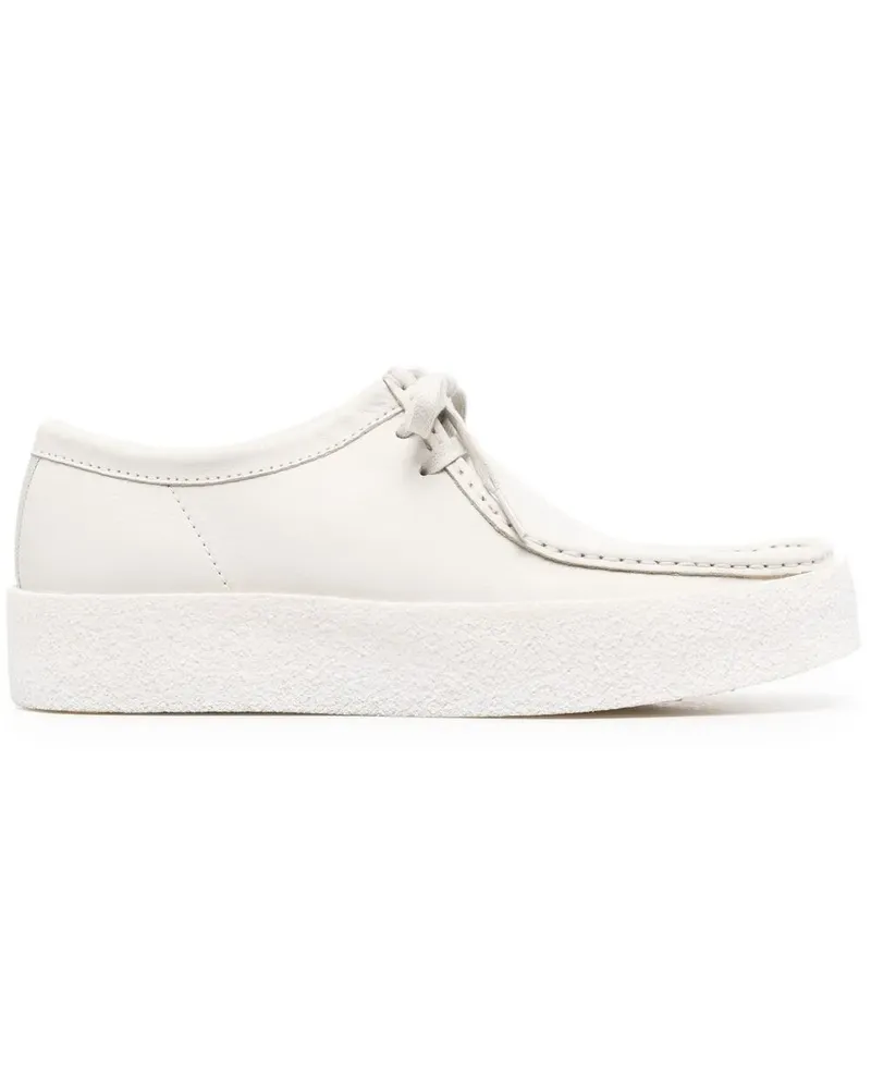 Clarks Wallabee Schnürschuhe - Weiß Weiß