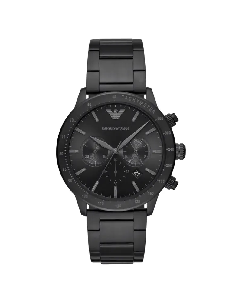 Emporio Armani Mario 43mm - Schwarz Schwarz
