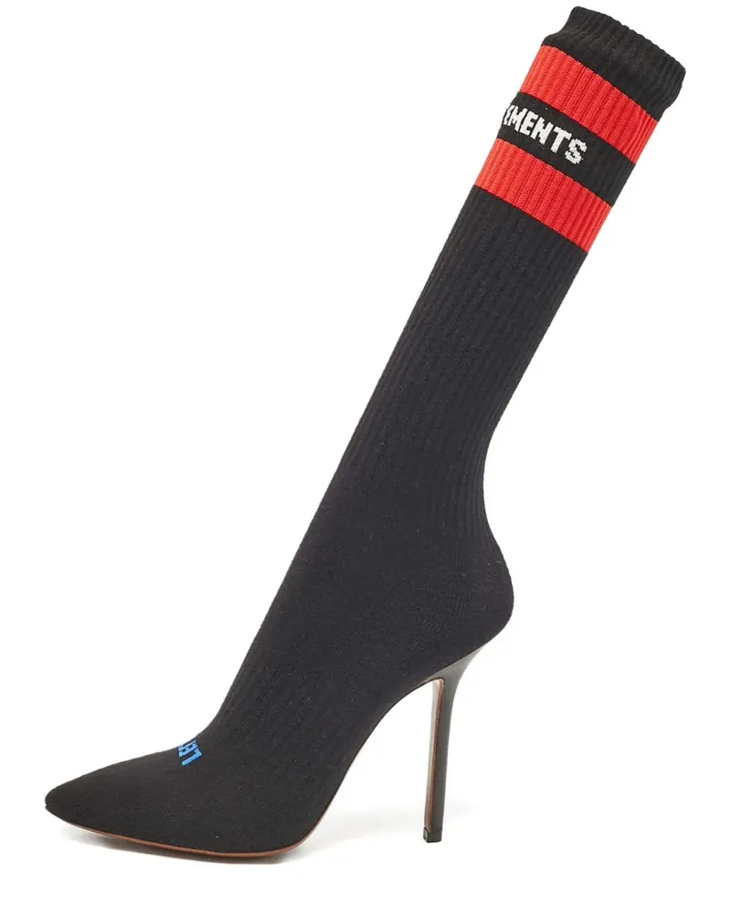 VETEMENTS Sock Runner Stiefel 90mm - Schwarz Schwarz