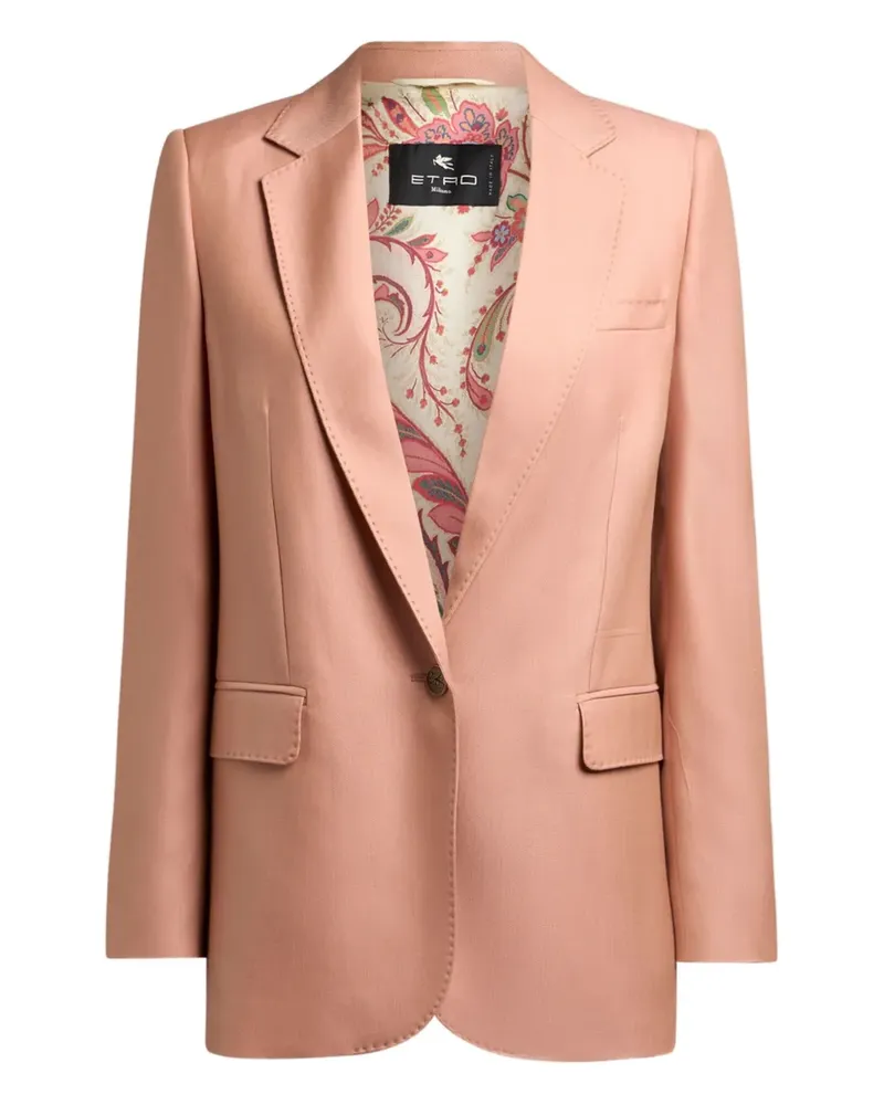 Etro Einreihiges Sakko - Rosa Rosa