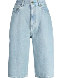 Tu Es Mon Trésor Jeans-Bermudas mit hohem Bund Blau