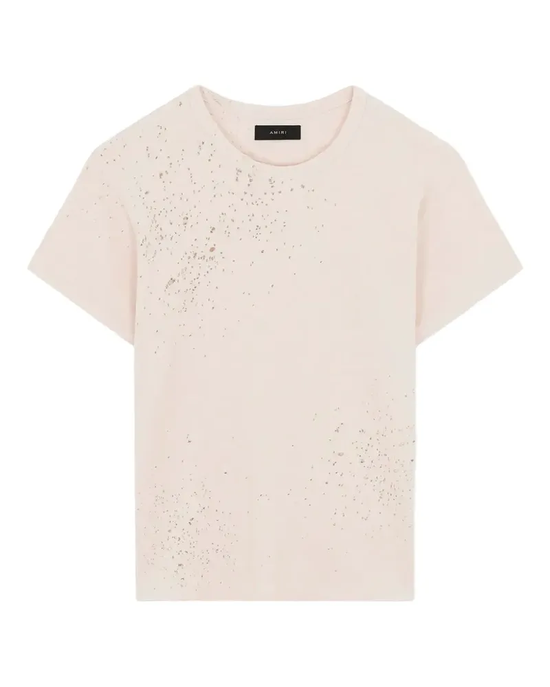 Amiri speckled T-shirt - Nude Nude