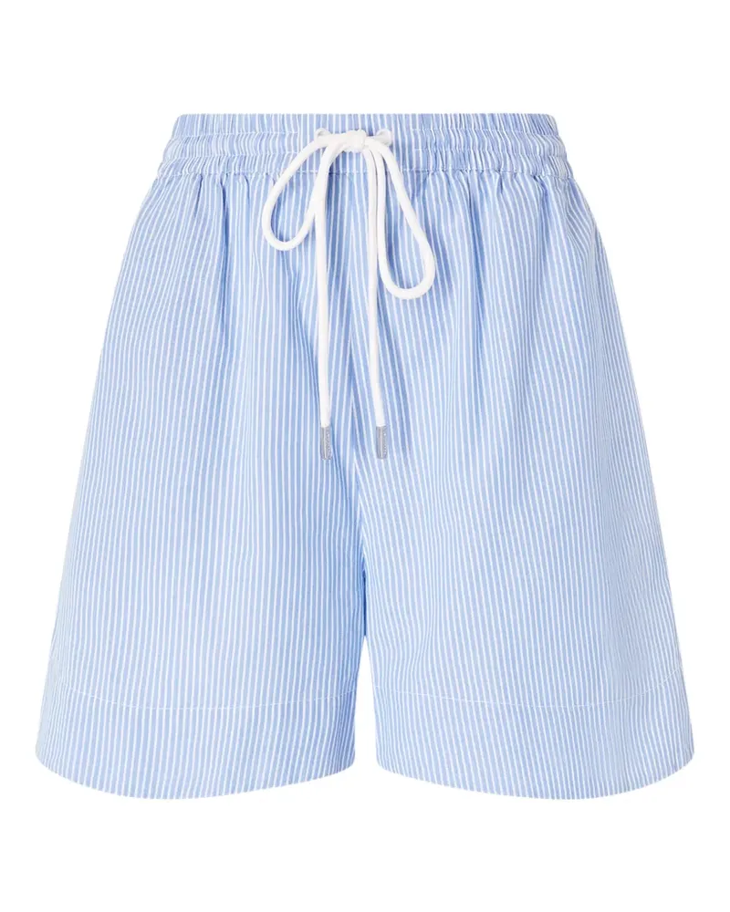 Pinko striped drawstring shorts - Blau Blau