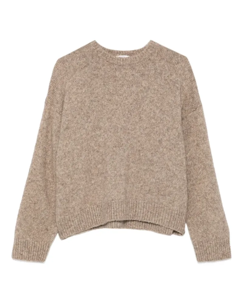 ALYSI Soft Alpaca Pullover mit Rundhalsausschnitt - Nude Nude