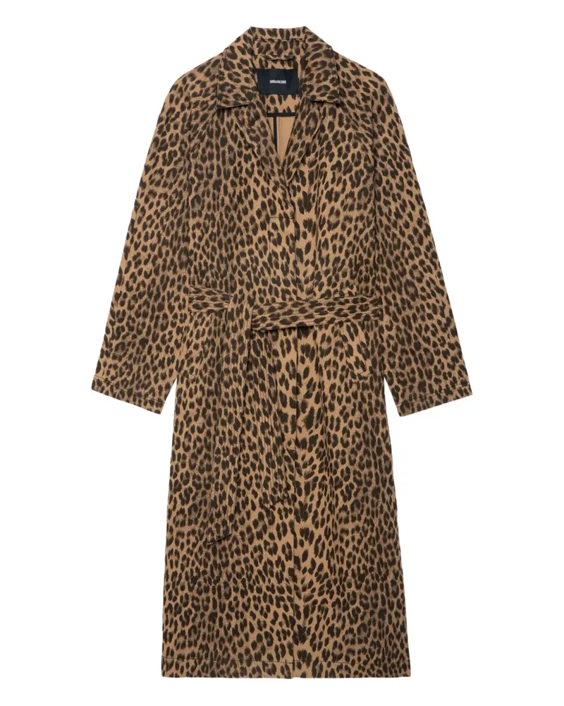 Zadig & Voltaire Mantel mit Leoparden-Print - Nude Nude