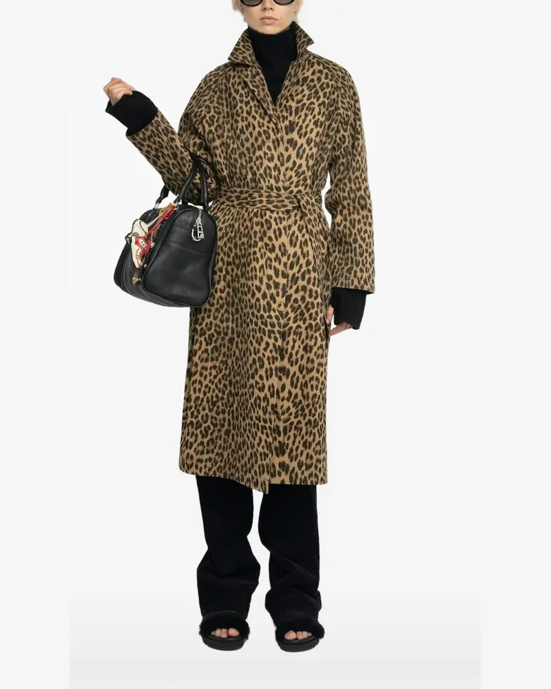 Zadig & Voltaire Mantel mit Leoparden-Print - Nude Nude