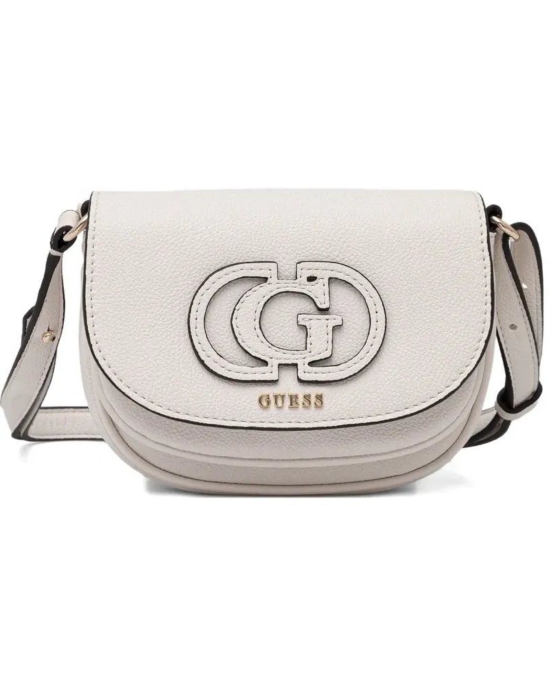 Guess logo-applique cross body bag - Weiß Weiß