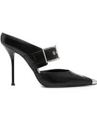 Alexander McQueen Pumps im Metallic-Look Schwarz