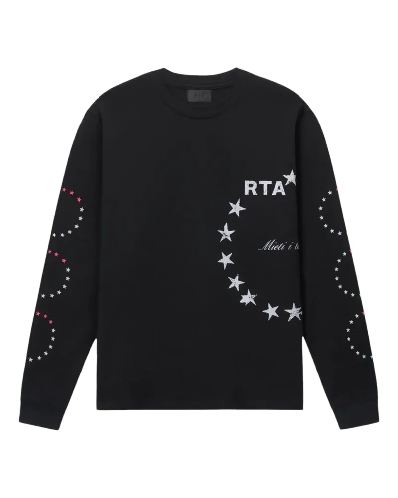 RTA Lawrence T-Shirt mit Sterndraht - Schwarz Schwarz