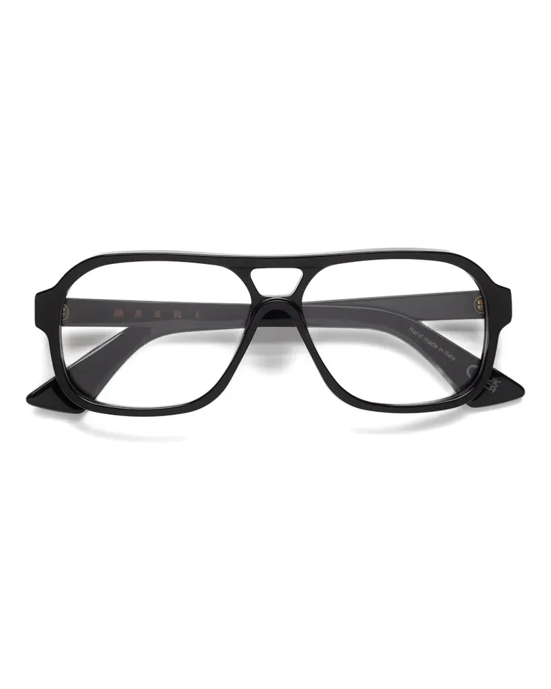 Marni x RETROSUPERFUTURE Moziqui Pilotenbrille - Schwarz Schwarz