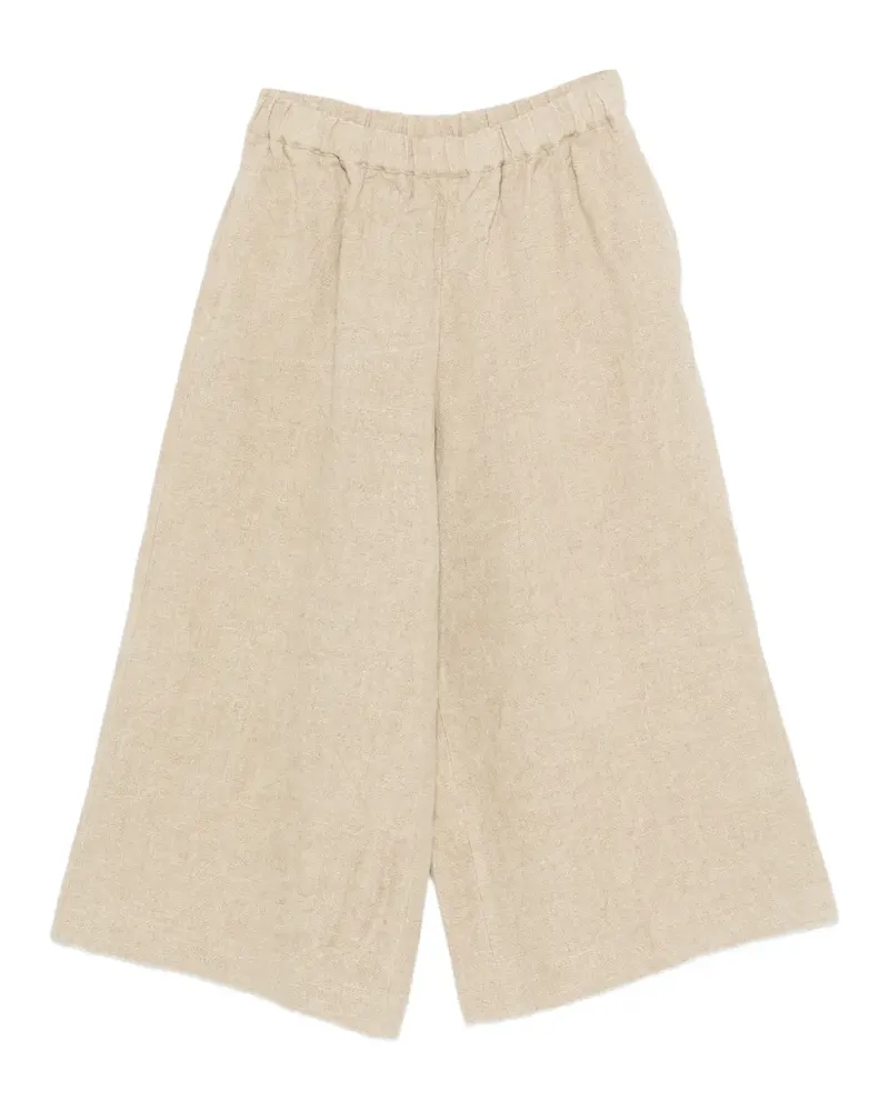 Comme des Garçons elasticated-waist cropped trousers - Nude Nude