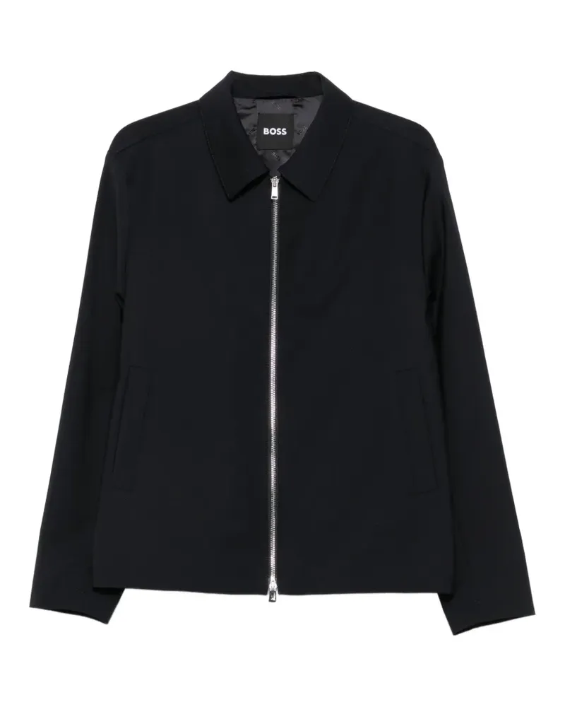 HUGO BOSS Jacke mit Reißverschluss - Schwarz Schwarz