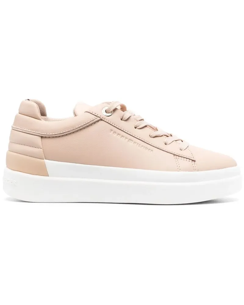 Tommy Hilfiger Flatform-Sneakers mit Logo - Nude Nude