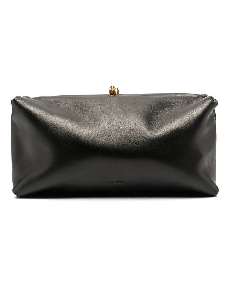 Jil Sander Rechteckige Clutch - Schwarz Schwarz