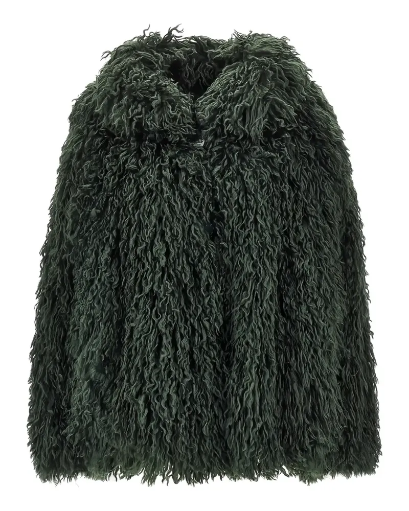 Emporio Armani faux-shearling coat - Grün Grün