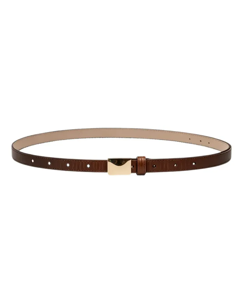 Brunello Cucinelli buckle-fastening leather belt - Braun Braun