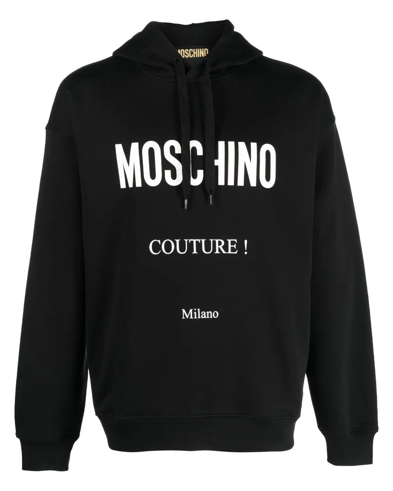 Moschino Hoodie mit "Couture!"-Print - Schwarz Schwarz