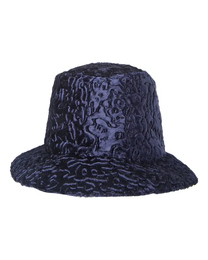 FLAPPER Fischerhut mit Logo-Anhänger - Blau Blau