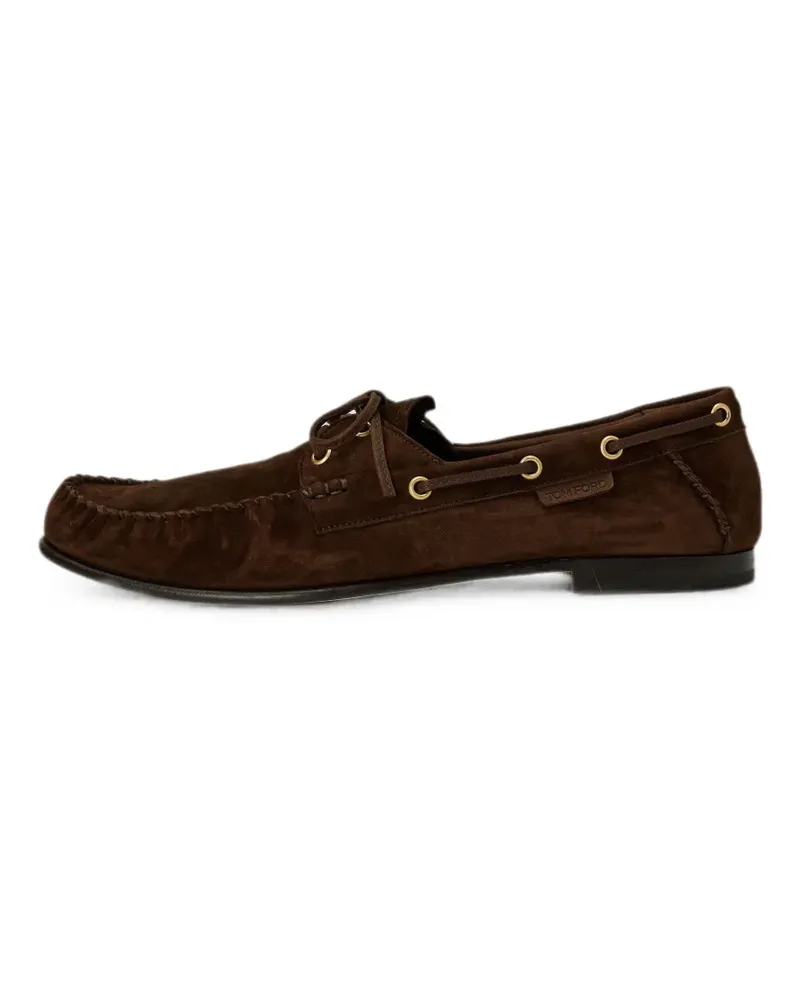 Tom Ford lace-up suede boat shoes - Braun Braun