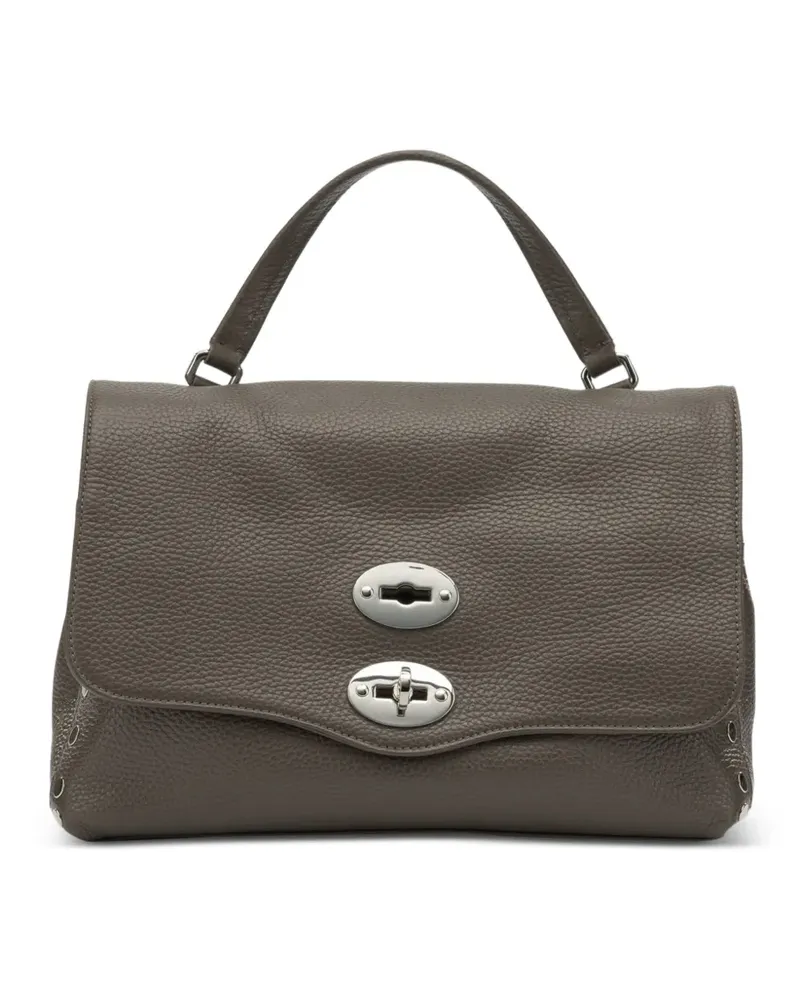 Zanellato small Postina® studded tote bag - Braun Braun