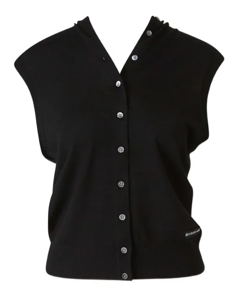 Alexander Wang scoop-neck sleeveless knitted top - Schwarz Schwarz