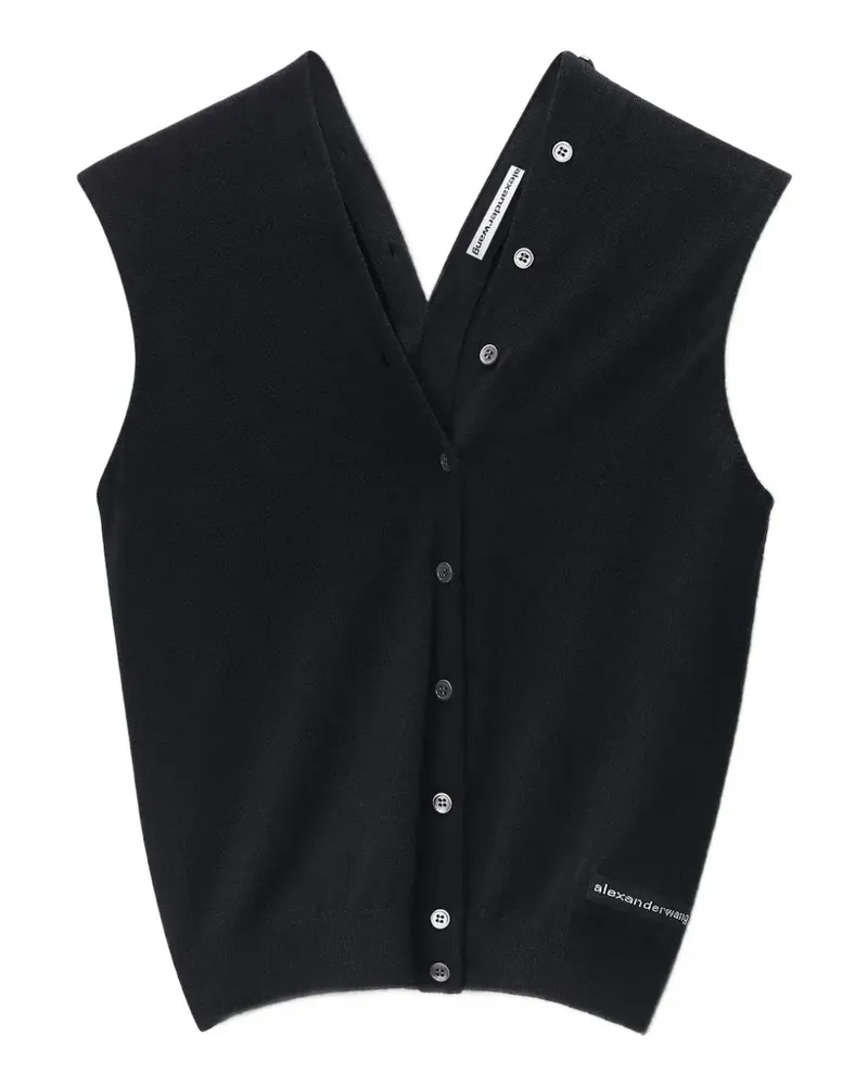 Alexander Wang Cardigan mit durchgehender Knopfleiste - Schwarz Schwarz