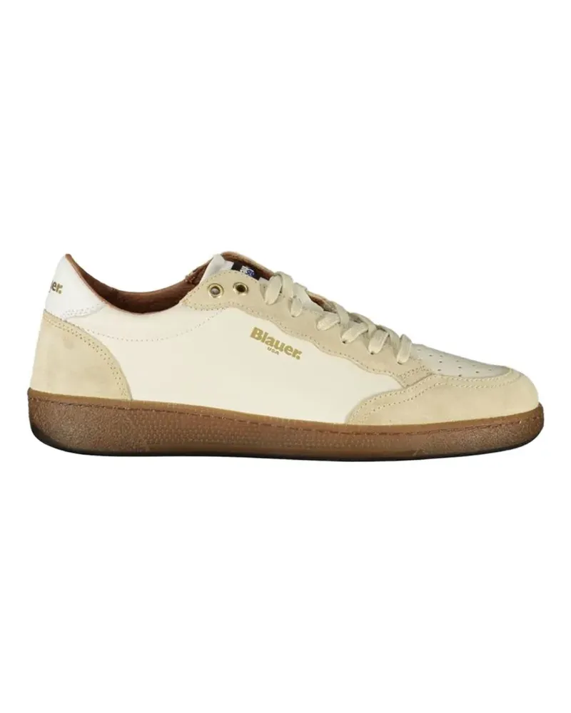 Blauer suede-panelled sneakers - Nude Nude
