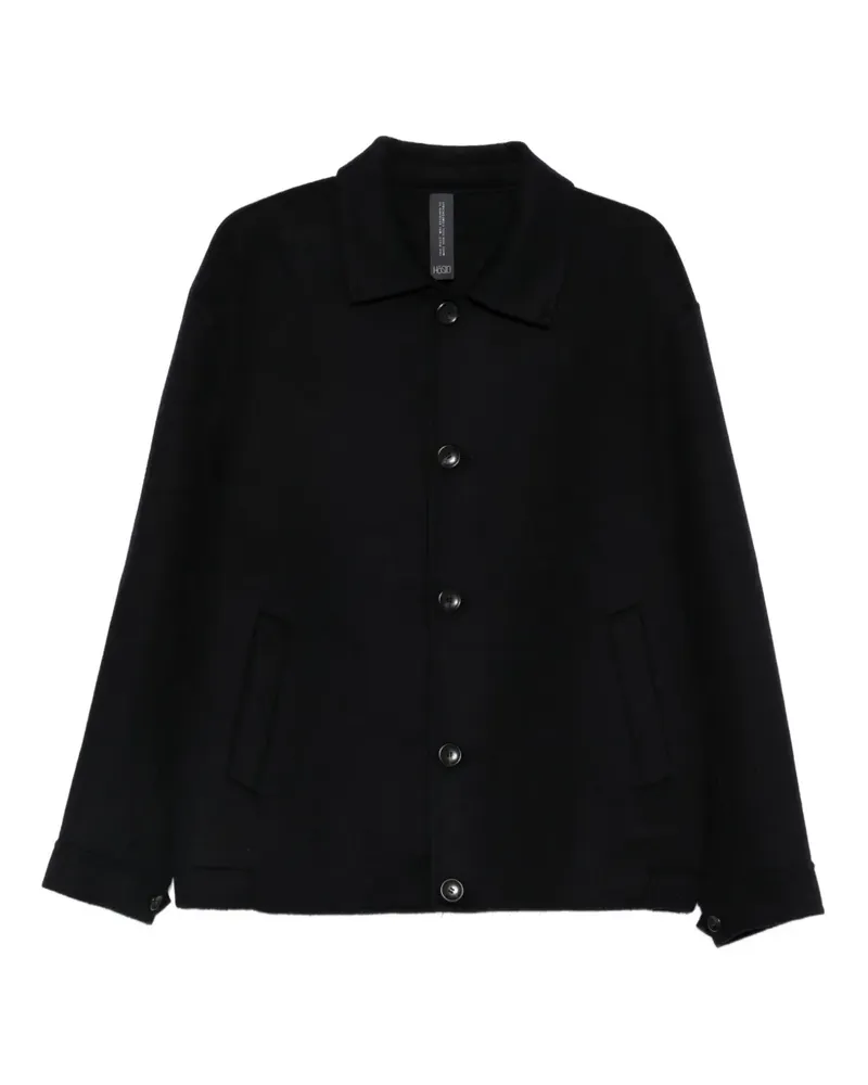 HOSIO Jacke mit breitem Kragen - Blau Blau