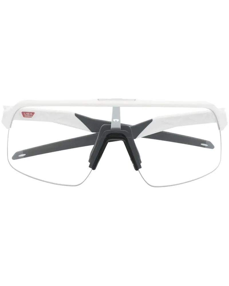Oakley Sutro Lite Sonnenbrille mit Shield-Gestell - Weiß Weiß