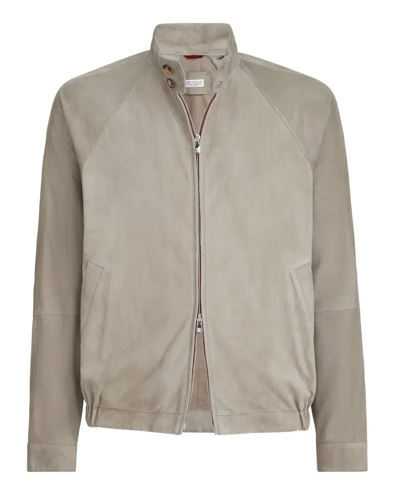 Brunello Cucinelli suede jacket - Nude Nude