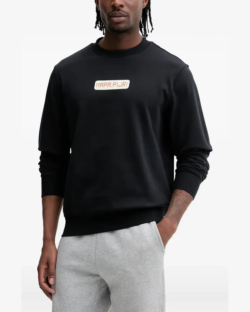 Napapijri Sol logo-print sweatshirt - Schwarz Schwarz